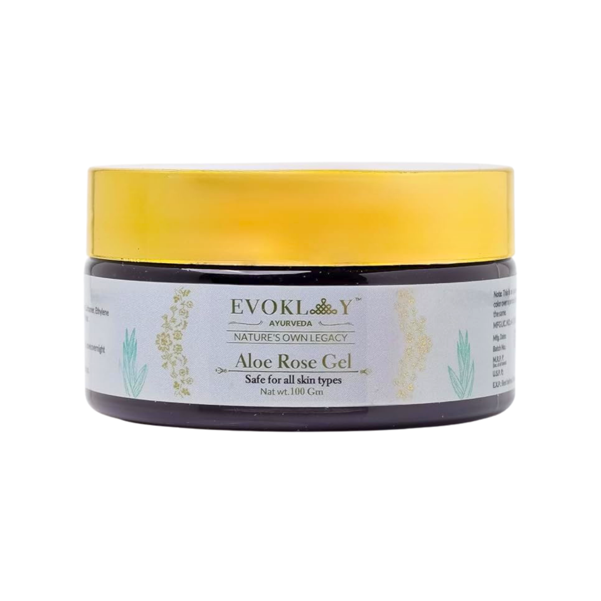 Aloe Vera Rose Gel | 100g | Soothing & Hydrating Face Gel with Aloe Vera & Rose Extracts