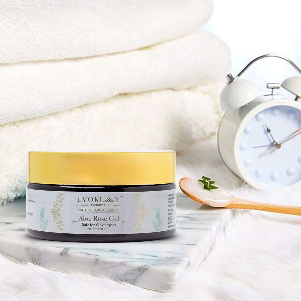 Aloe Vera Rose Gel | 100g | Soothing & Hydrating Face Gel with Aloe Vera & Rose Extracts