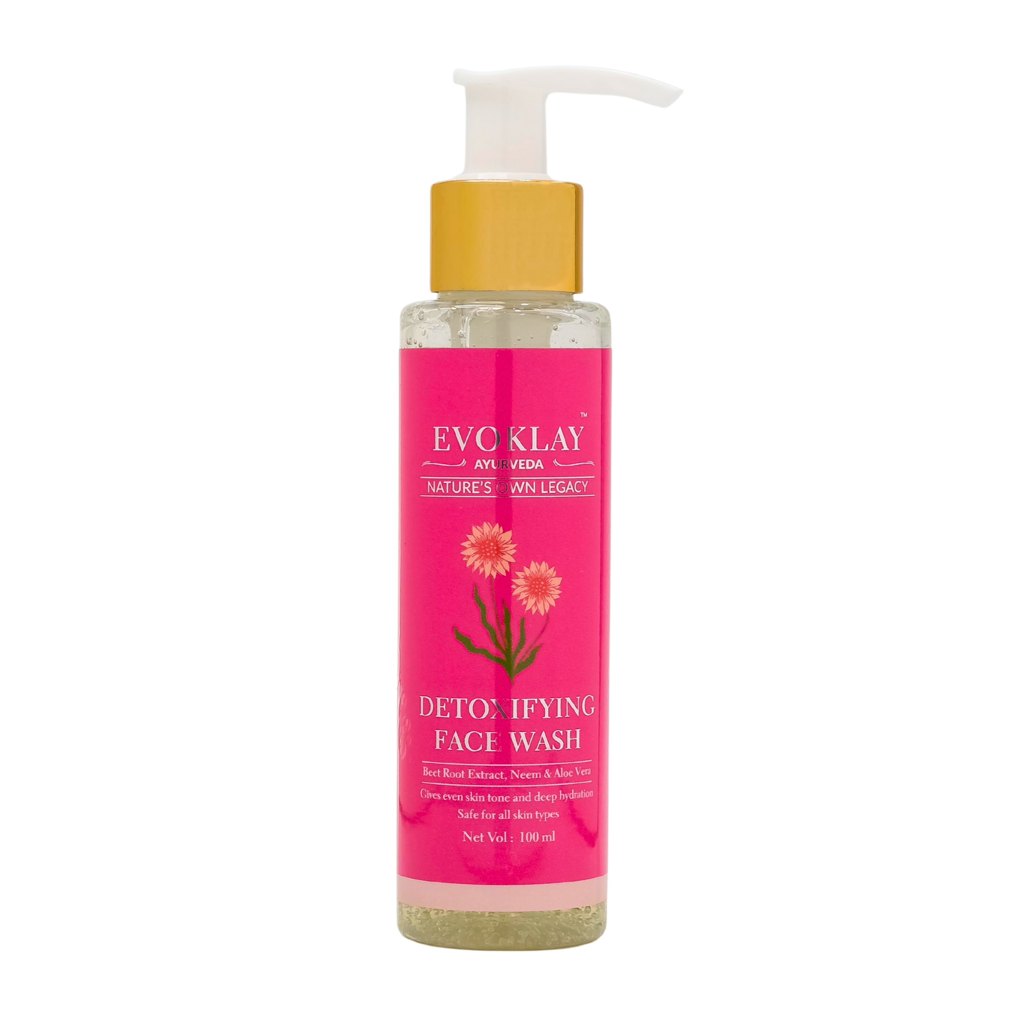 Detoxifying Face Wash | 100 ml | Beet Root Extract, Neem & Aloe Vera