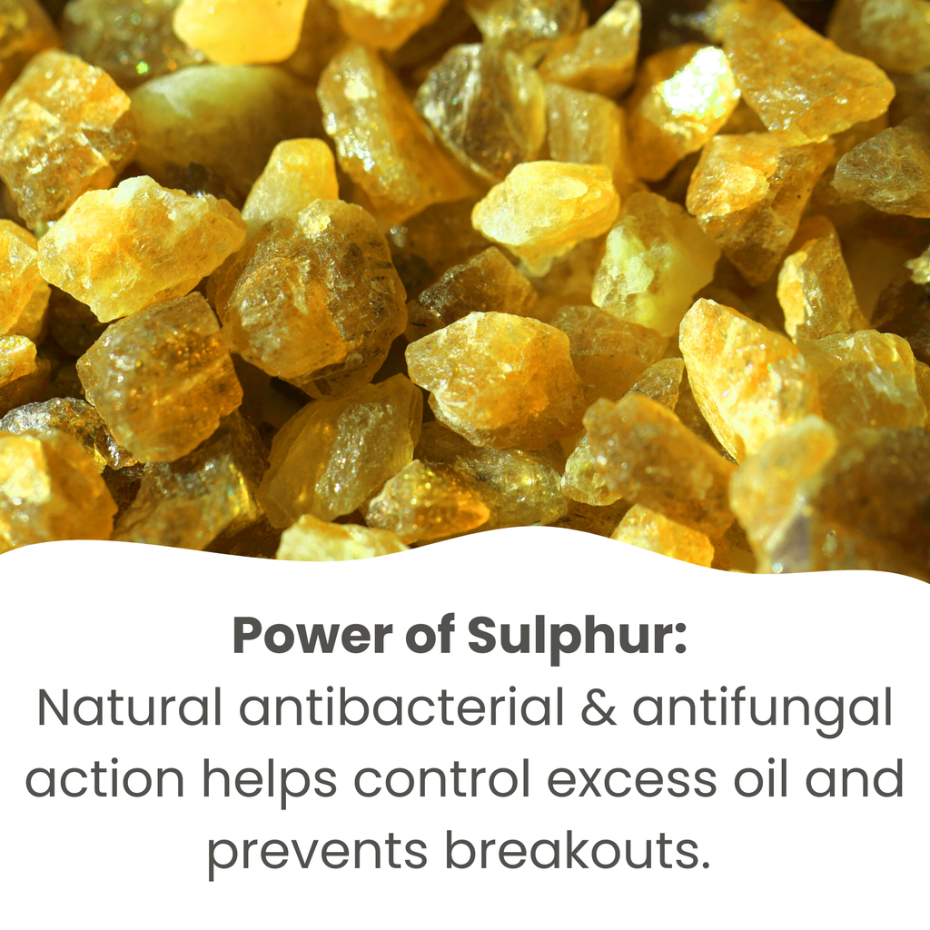 Sabu Dravyam Sulphur Soap – Ayurvedic Anti-Acne, Anti-Bacterial & Anti-Fungal Herbal Bath Soap 70g