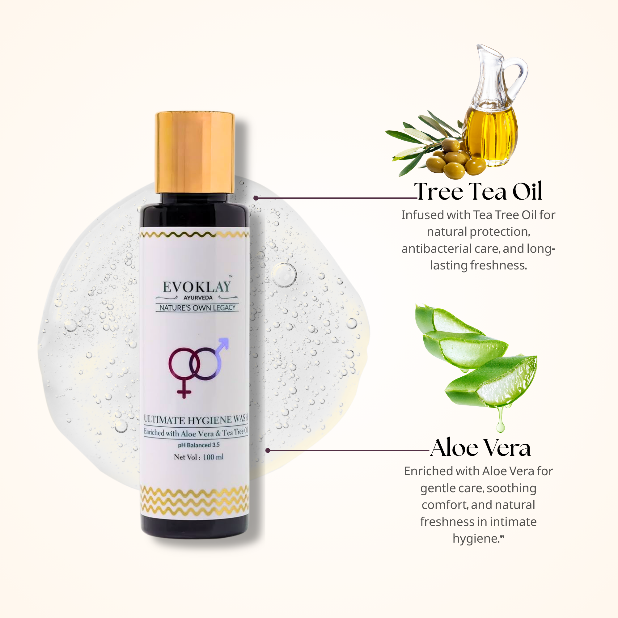 Ultimate hygiene wash - UNISEX | pH Balanced 3.5 | Gentle Daily Cleanser 100ml