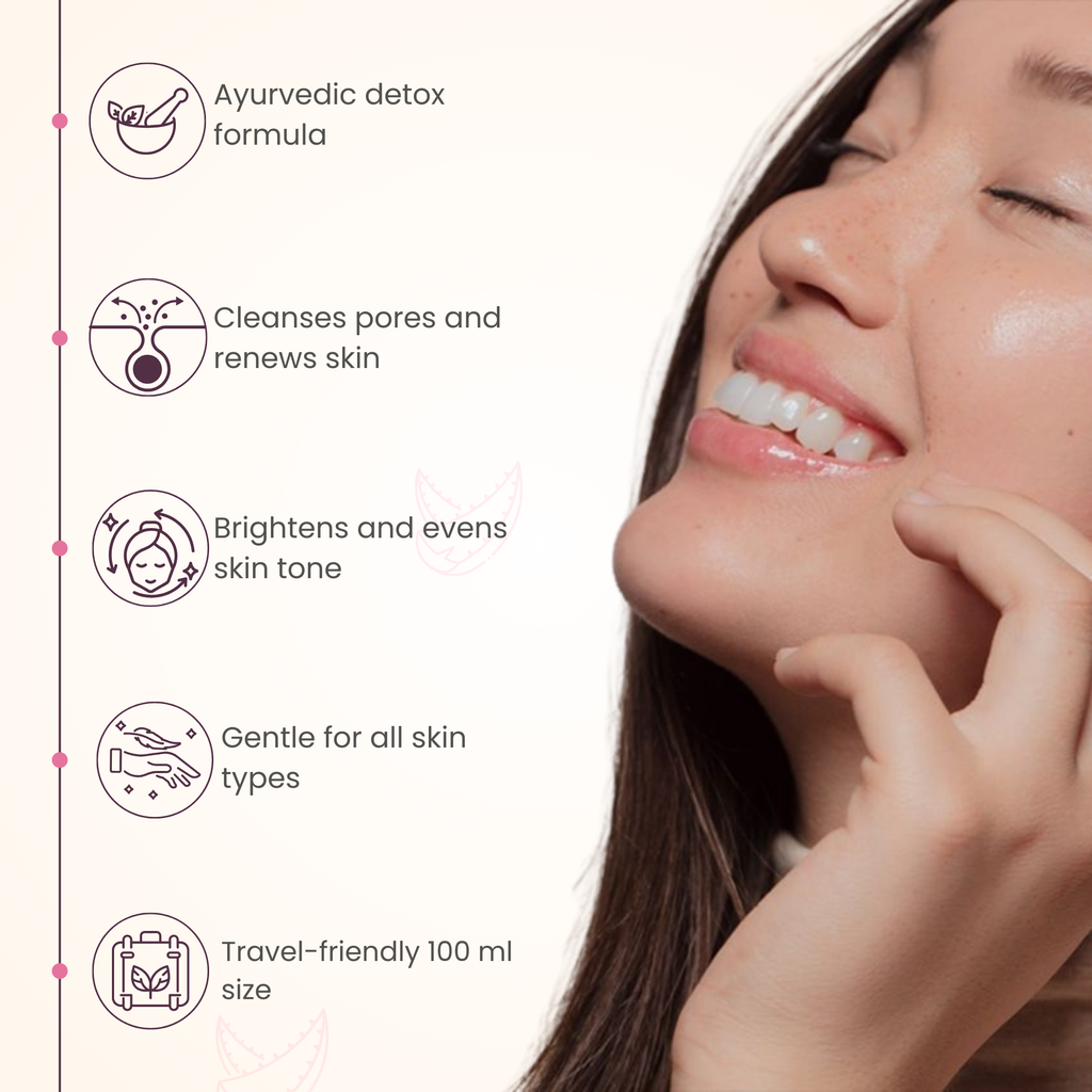 Detoxifying Face Wash | 100 ml | Beet Root Extract, Neem & Aloe Vera