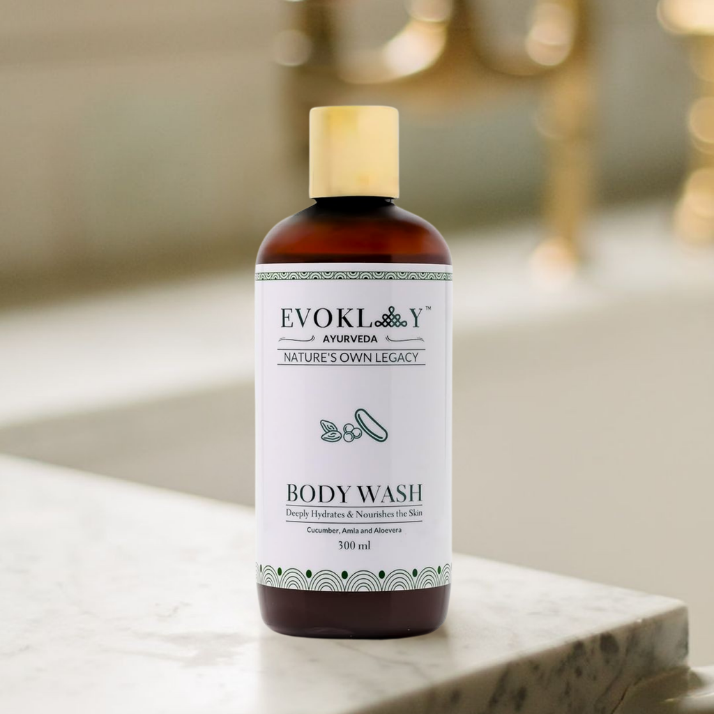 Body Wash with Cucumber, Amla & Aloe Vera | Herbal Natural Body Cleanser for Men & Women 300ml